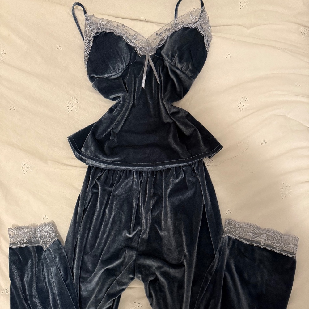 Velvet and Lace Lounge Set